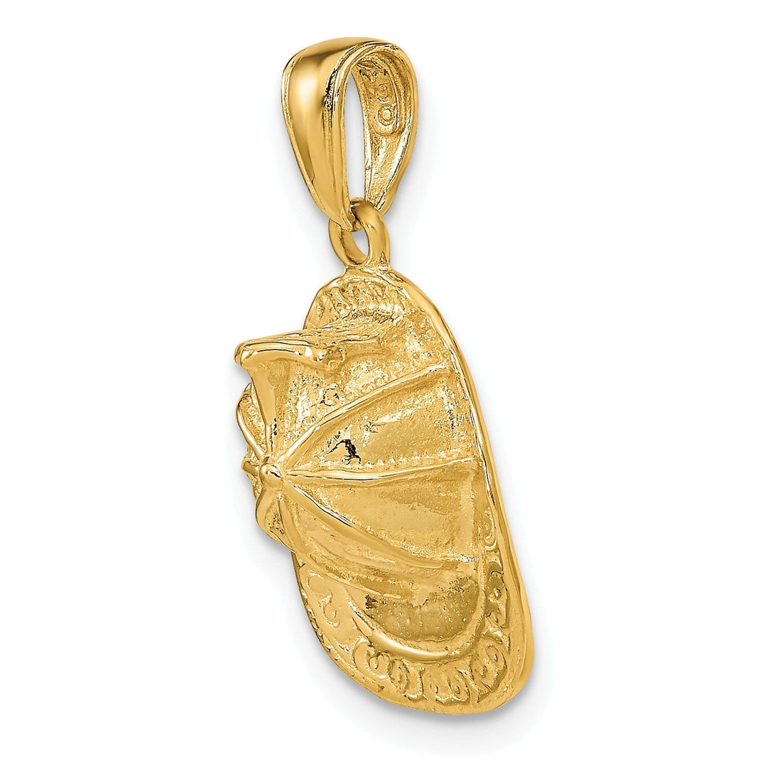 Lovely Rita's Pendants & Charms 14k Yellow Gold 3-D Firefighter Hat Pendant