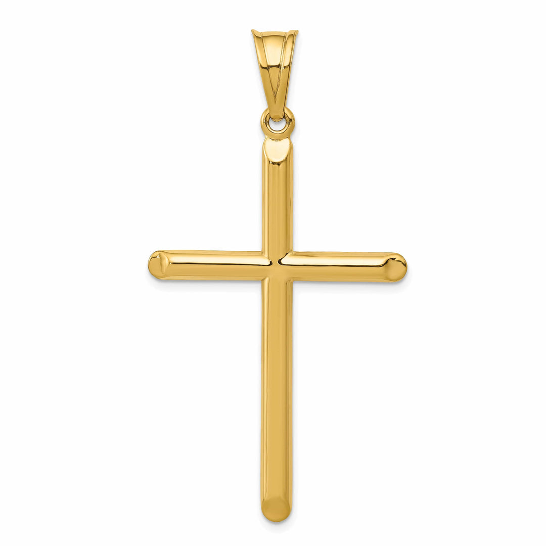 Lovely Rita's Pendants & Charms 14k Yellow Gold 3-D Hollow Cross Pendant