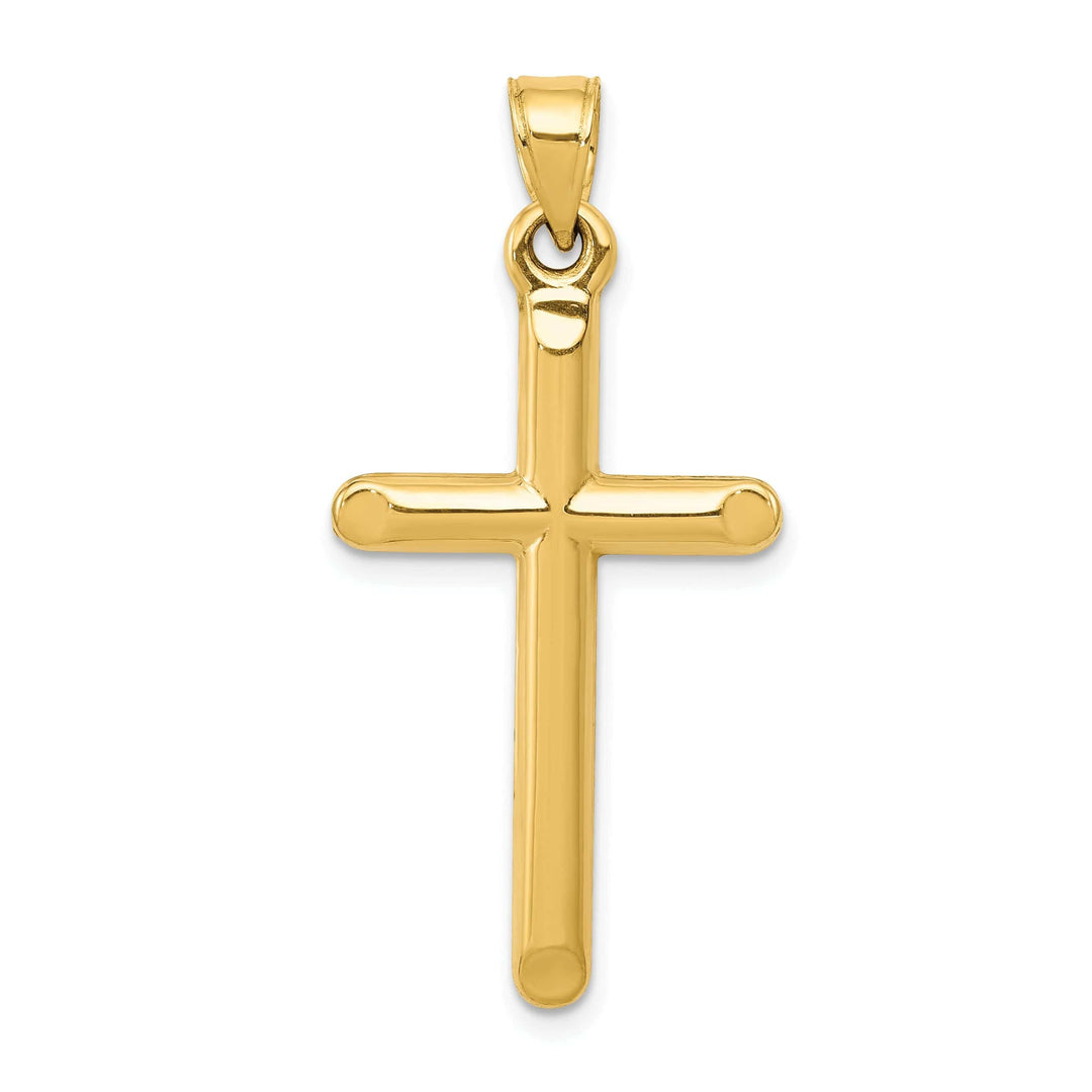Lovely Rita's Pendants & Charms 14k Yellow Gold 3-D Hollow Cross Pendant