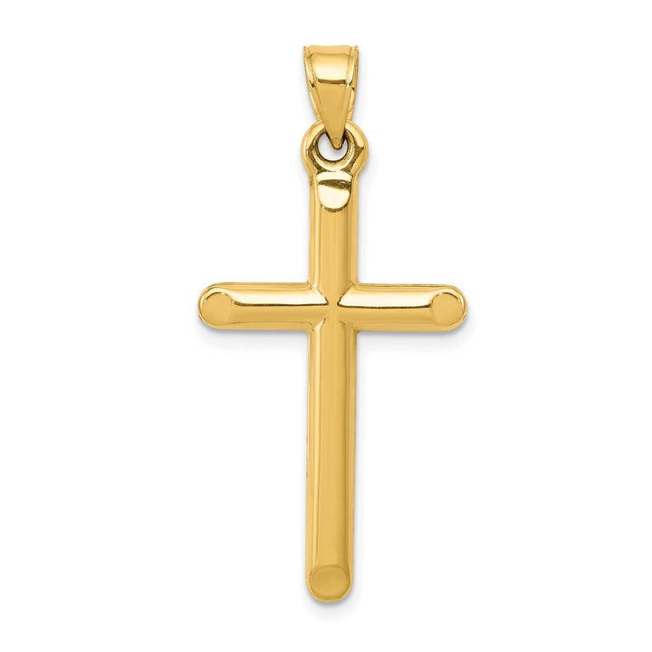 Lovely Rita's Pendants & Charms 14k Yellow Gold 3-D Hollow Cross Pendant