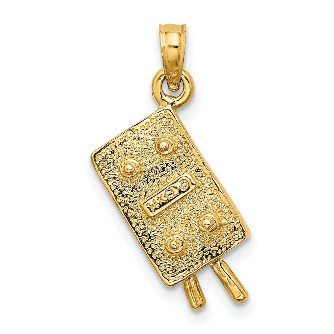 Lovely Rita's Pendants & Charms 14k Yellow Gold 3-D Pool Table Charm Pendant