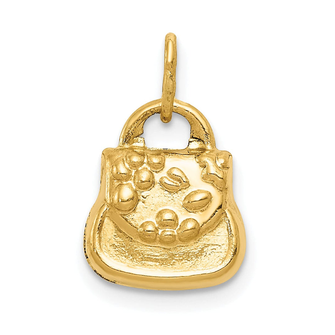 Lovely Rita's Pendants & Charms 14k Yellow Gold 3-D Purse Charm Pendant