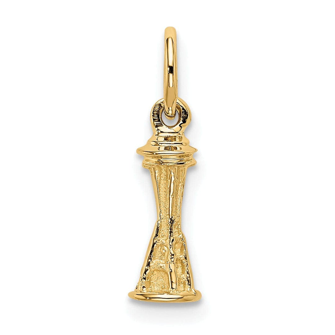 Lovely Rita's Pendants & Charms 14k Yellow Gold 3-D Seattle Space Needle Pendant