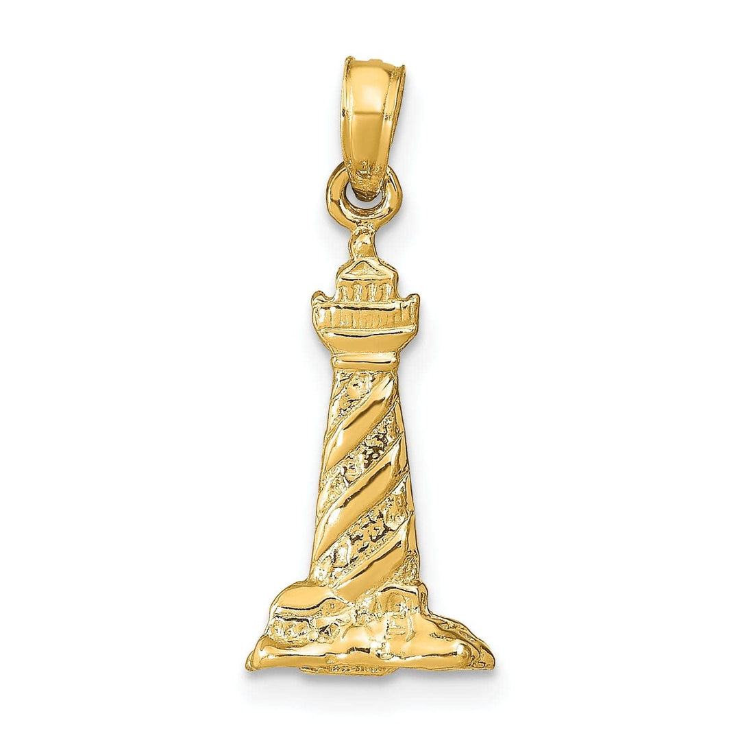 Lovely Rita's Pendants & Charms 14k Yellow Gold 3-D St. Augustine Lighthouse Pendant