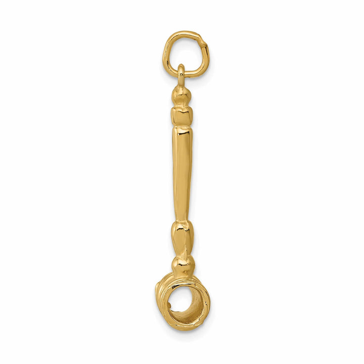 Lovely Rita's Pendants & Charms 14k Yellow Gold 3-Dimensional Gavel Pendant