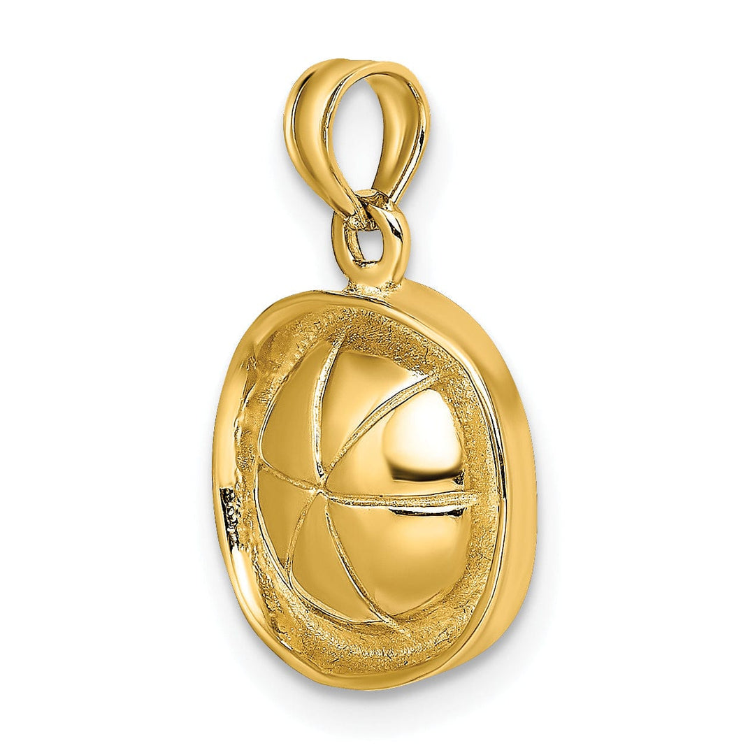 Lovely Rita's Pendants & Charms 14K Yellow Gold 3-Dimensional Polish Finish Sailor Hat Charm Pendant