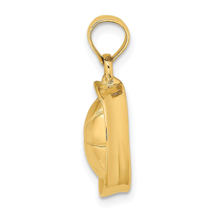 Lovely Rita's Pendants & Charms 14K Yellow Gold 3-Dimensional Polish Finish Sailor Hat Charm Pendant