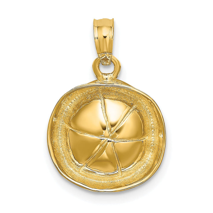 Lovely Rita's Pendants & Charms 14K Yellow Gold 3-Dimensional Polish Finish Sailor Hat Charm Pendant