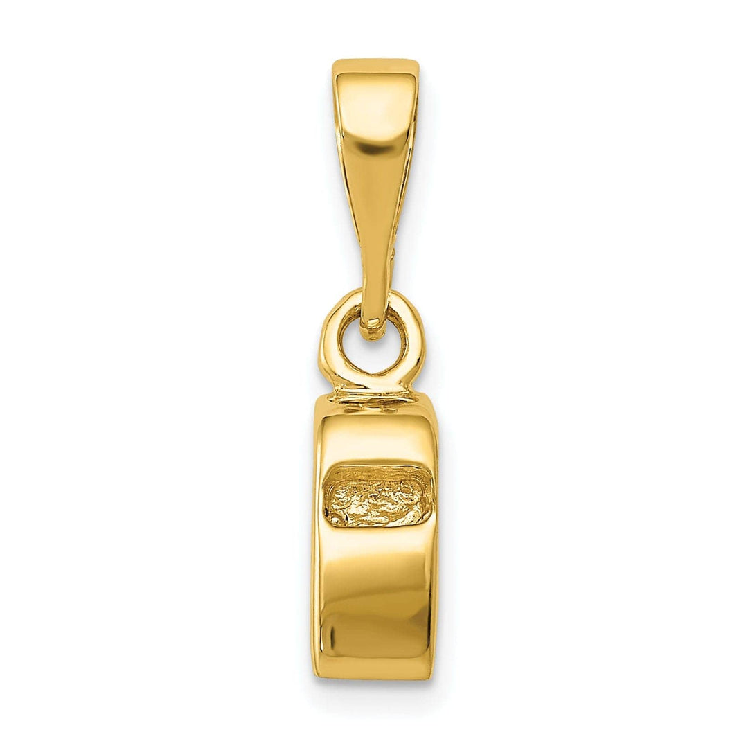 Lovely Rita's Pendants & Charms 14k Yellow Gold 3D Sports Whistle Charm Pendant