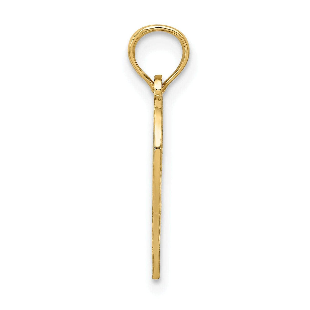 Lovely Rita's Pendants & Charms 14k Yellow Gold 50 in Heart Cut-out Pendant