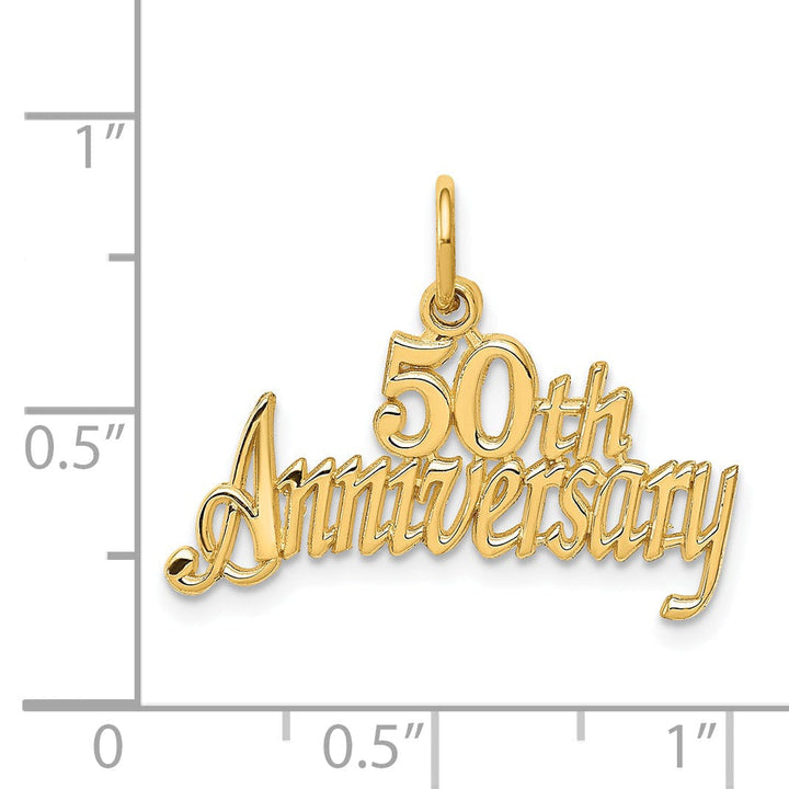 Lovely Rita's Pendants & Charms 14k Yellow Gold 50th Anniversary Charm Pendant