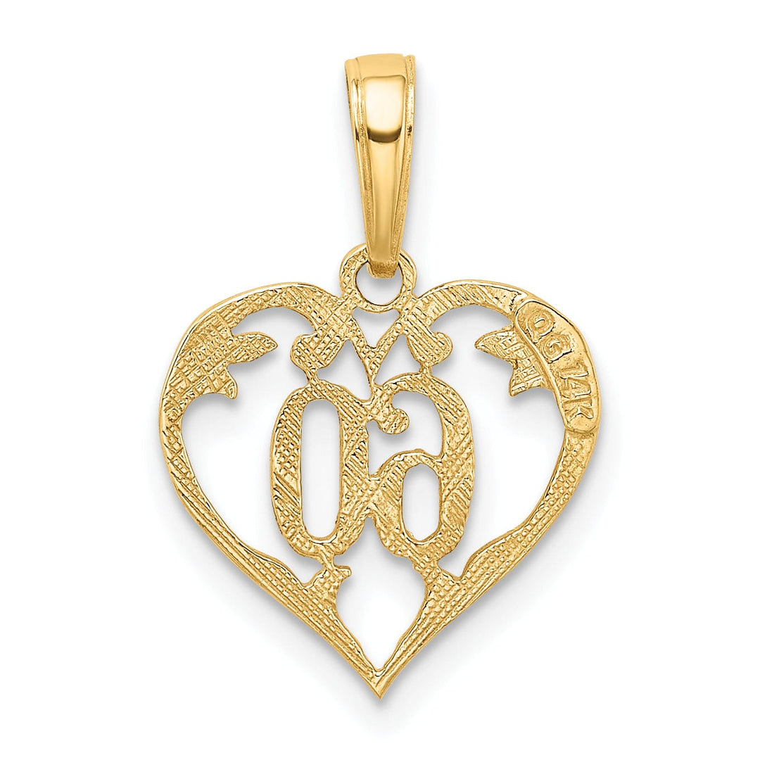 Lovely Rita's Pendants & Charms 14k Yellow Gold 60 Heart Charm Pendant