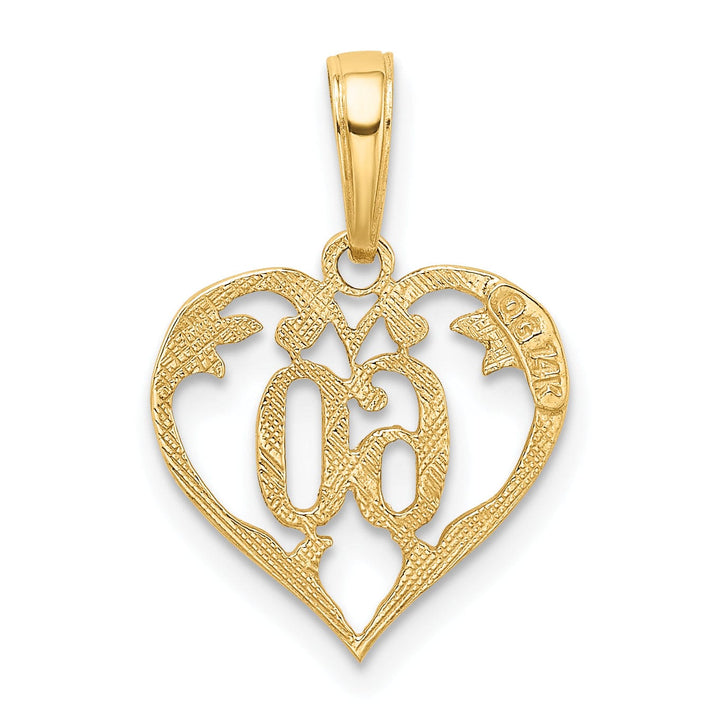Lovely Rita's Pendants & Charms 14k Yellow Gold 60 Heart Charm Pendant