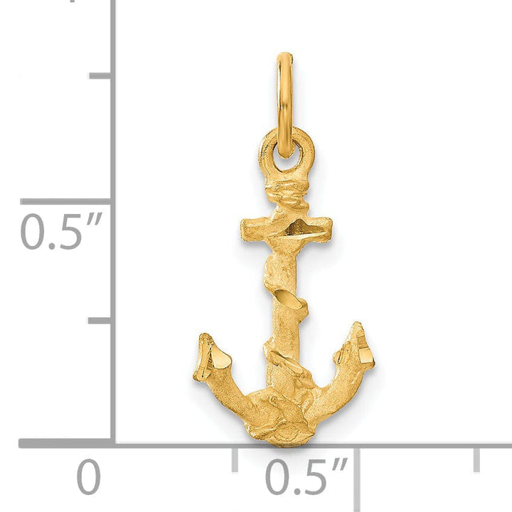Lovely Rita's Pendants & Charms 14k Yellow Gold Anchor Charm