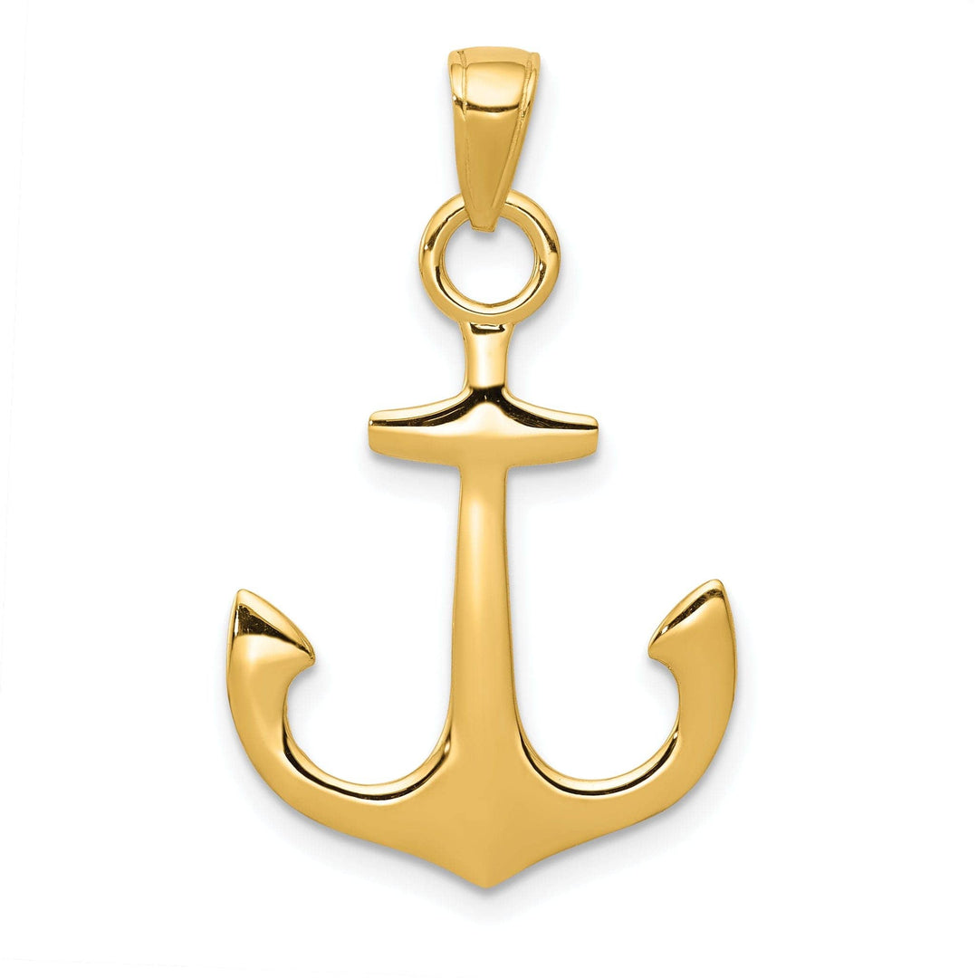 Lovely Rita's Pendants & Charms 14k Yellow Gold Anchor Pendant