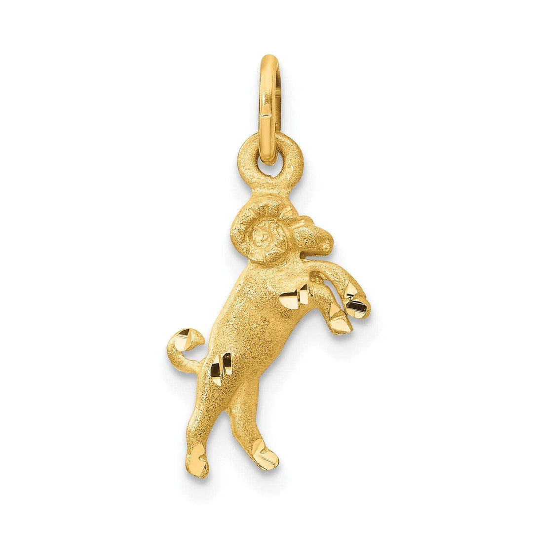 Lovely Rita's Pendants & Charms 14k Yellow Gold Aries Zodiac Charm Pendant