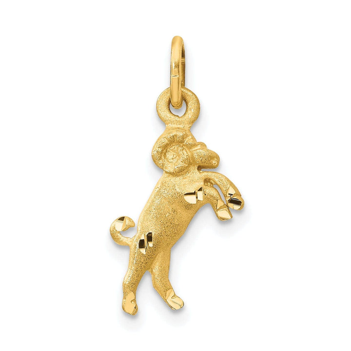 Lovely Rita's Pendants & Charms 14k Yellow Gold Aries Zodiac Charm Pendant