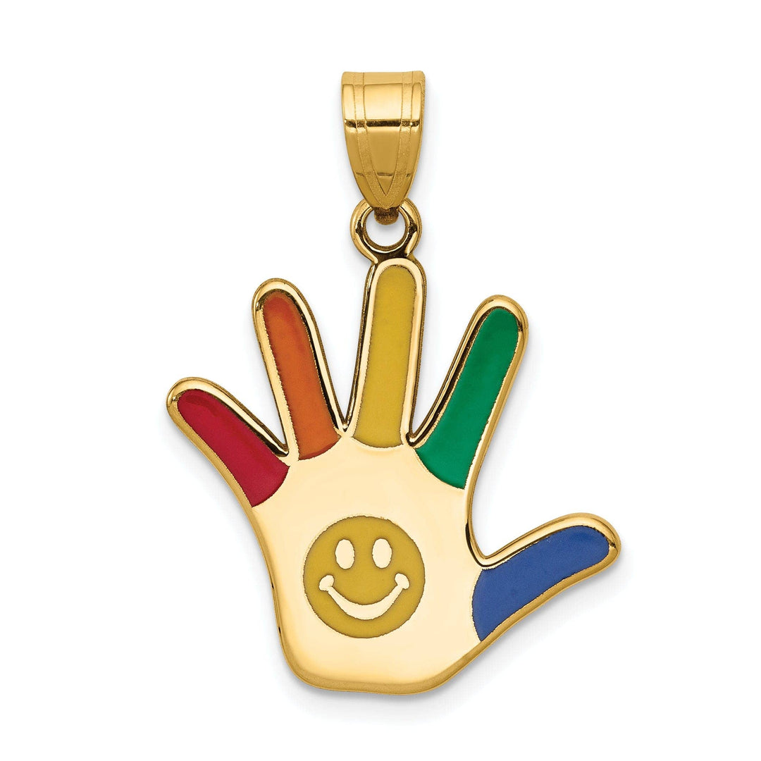 Lovely Rita's Pendants & Charms 14k Yellow Gold Autism with Smiley Face Charm Pendant