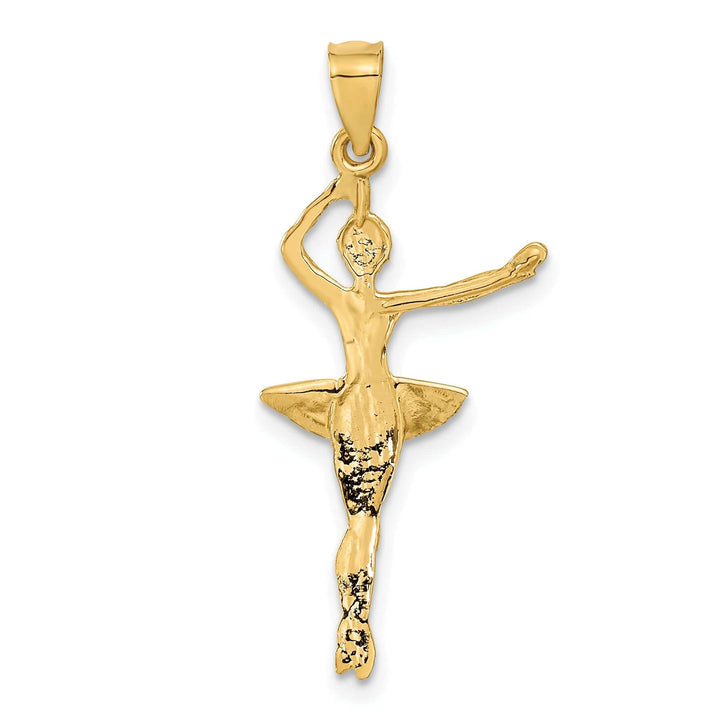 Lovely Rita's Pendants & Charms 14k Yellow Gold Ballerina Charm Pendant