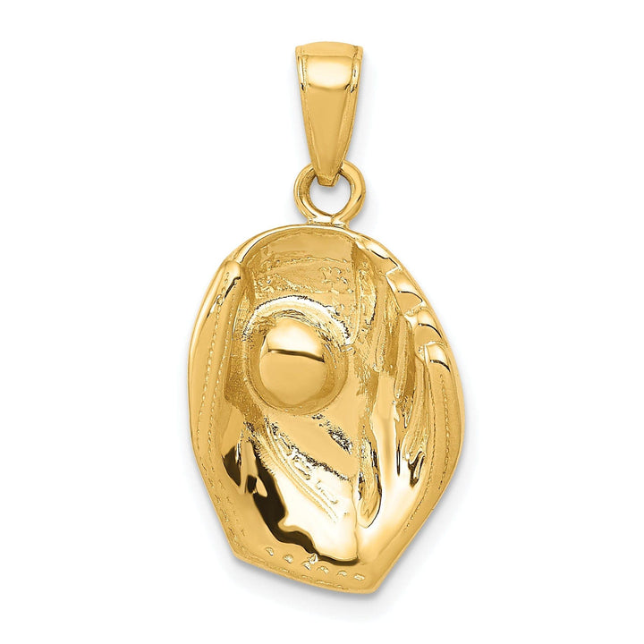 Lovely Rita's Pendants & Charms 14k Yellow Gold Baseball Glove and Ball Pendant