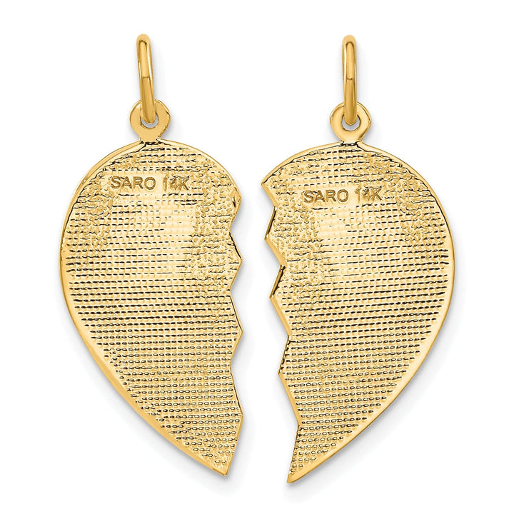 Lovely Rita's Pendants & Charms 14k Yellow Gold Best Friend Break-apart Charm