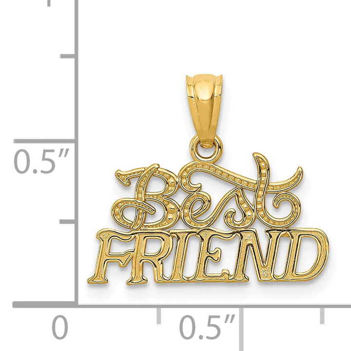 Lovely Rita's Pendants & Charms 14k Yellow Gold Best Friends Charm Pendant
