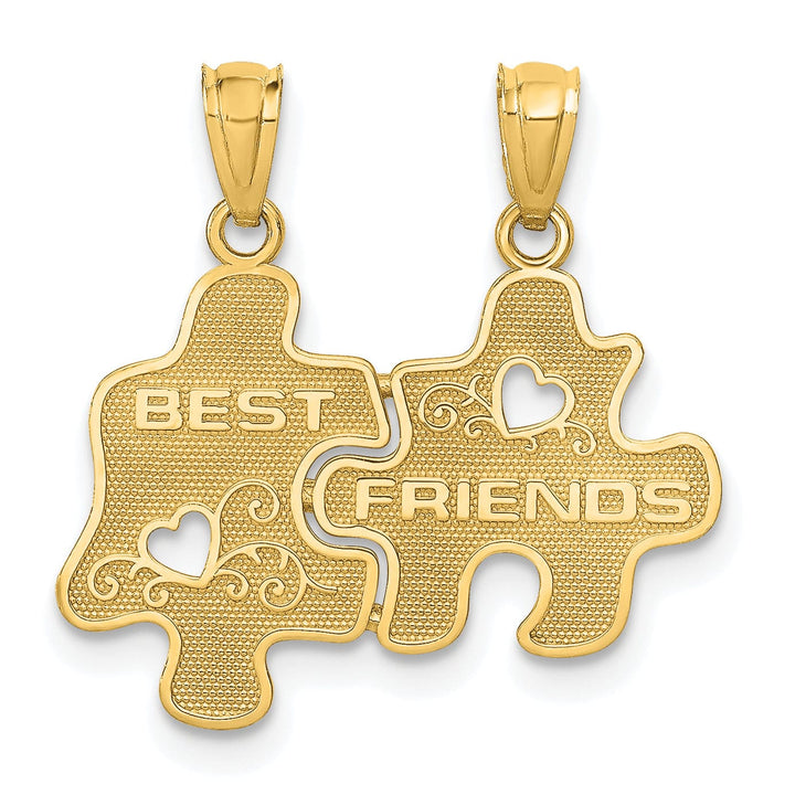 Lovely Rita's Pendants & Charms 14k Yellow Gold Best Friends Puzzle Pendant
