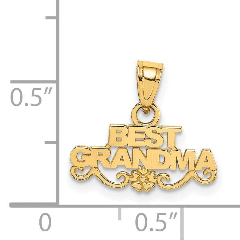 Lovely Rita's Pendants & Charms 14k Yellow Gold Best Grandma Pendant