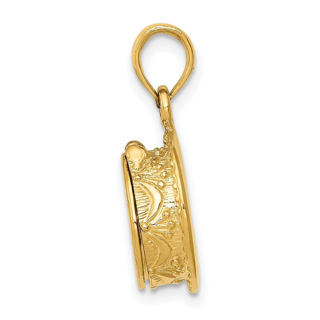 Lovely Rita's Pendants & Charms 14k Yellow Gold Birthday Cake Candle Pendant.