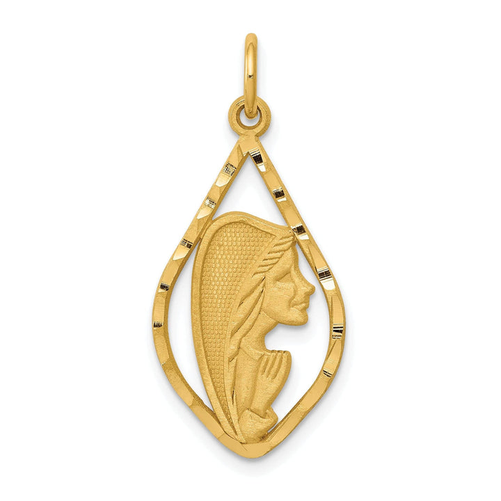 Lovely Rita's Pendants & Charms 14k Yellow Gold Blessed Mary Pendant