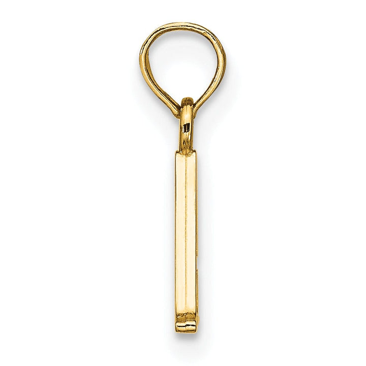 Lovely Rita's Pendants & Charms 14K Yellow Gold Block Design Small Letter A Initial Charm Pendant