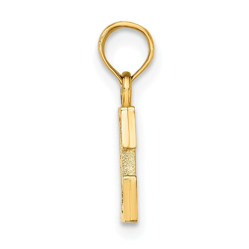 Lovely Rita's Pendants & Charms 14K Yellow Gold Block Design Small Letter E Initial Charm Pendant