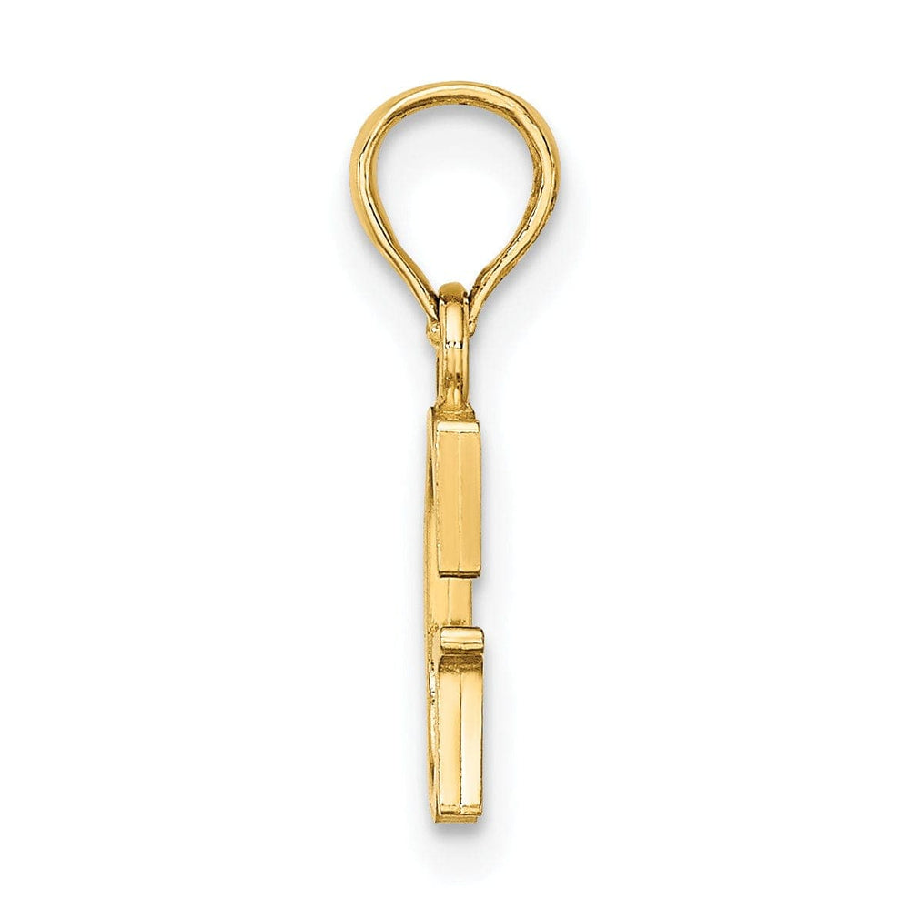 Lovely Rita's Pendants & Charms 14K Yellow Gold Block Design Small Letter G Initial Charm Pendant