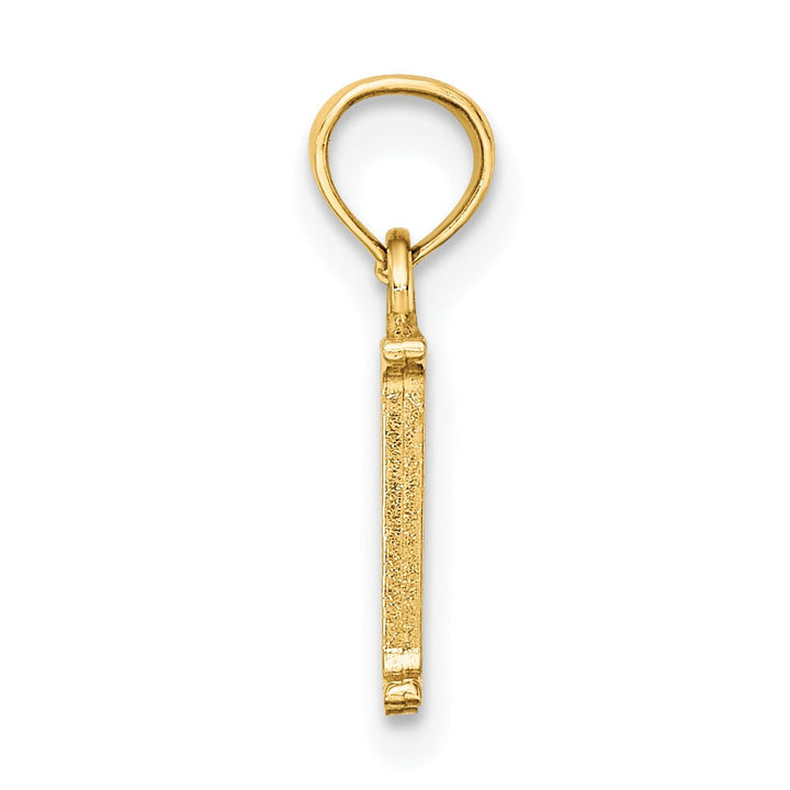 Lovely Rita's Pendants & Charms 14K Yellow Gold Block Design Small Letter M Initial Charm Pendant