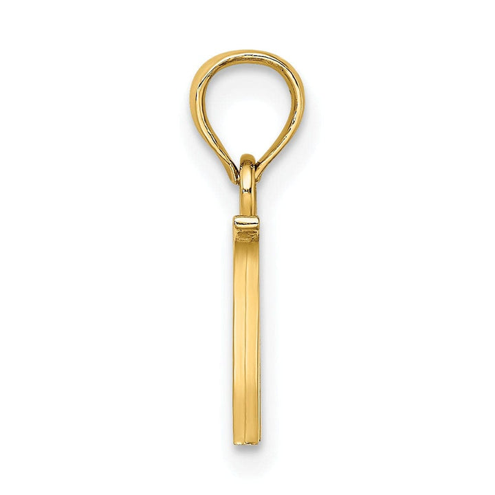 Lovely Rita's Pendants & Charms 14K Yellow Gold Block Design Small Letter W Initial Charm Pendant