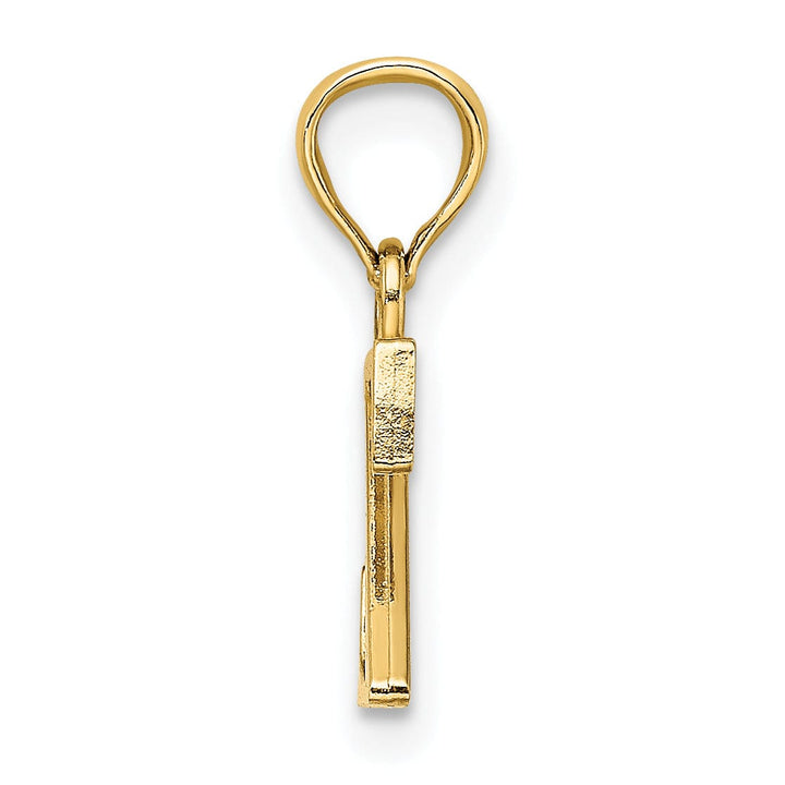 Lovely Rita's Pendants & Charms 14K Yellow Gold Block Design Small Letter Z Initial Charm Pendant