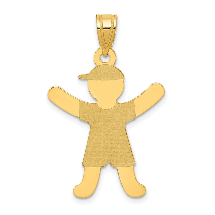 Lovely Rita's Pendants & Charms 14k Yellow Gold Boy with Hat Charm Pendant