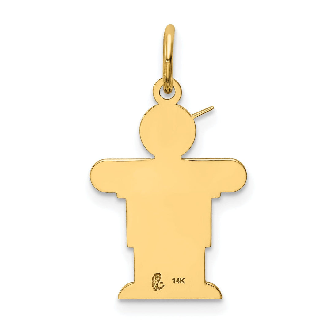 Lovely Rita's Pendants & Charms 14k Yellow Gold Boy With Hat Hugs Charm