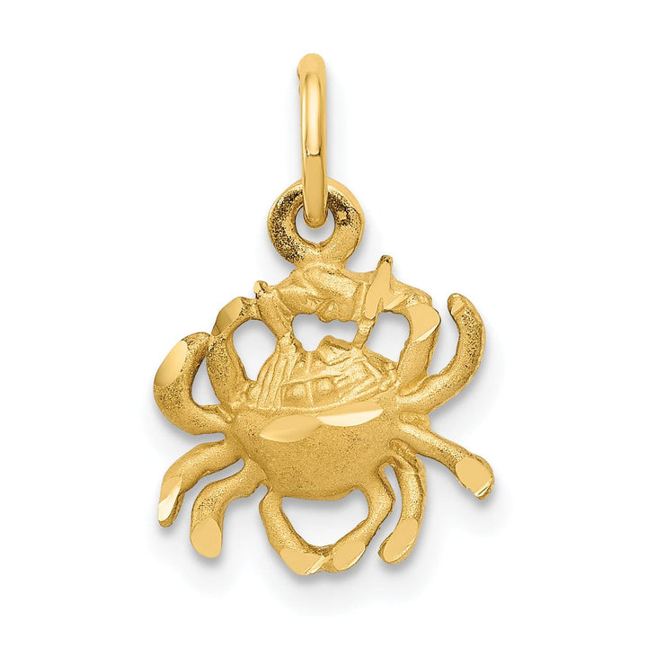 Lovely Rita's Pendants & Charms 14k Yellow Gold Cancer Zodiac Charm Pendant