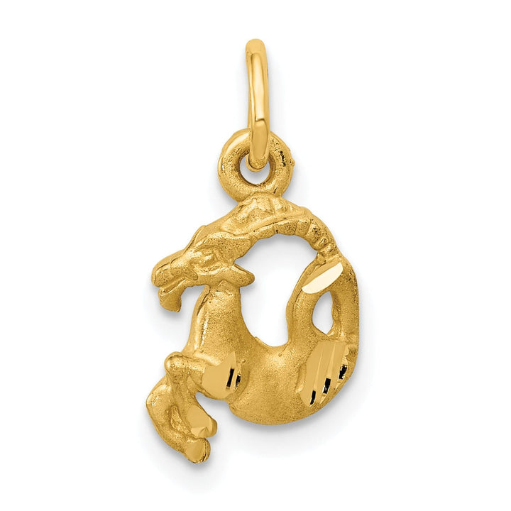 Lovely Rita's Pendants & Charms 14k Yellow Gold Capricorn Zodiac Charm Pendant