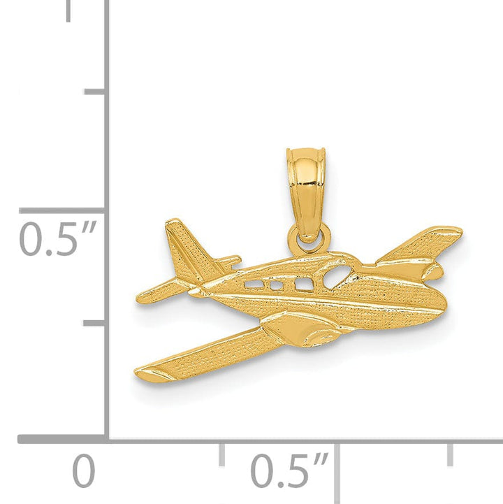 Lovely Rita's Pendants & Charms 14k Yellow Gold Cessna Plane Pendant