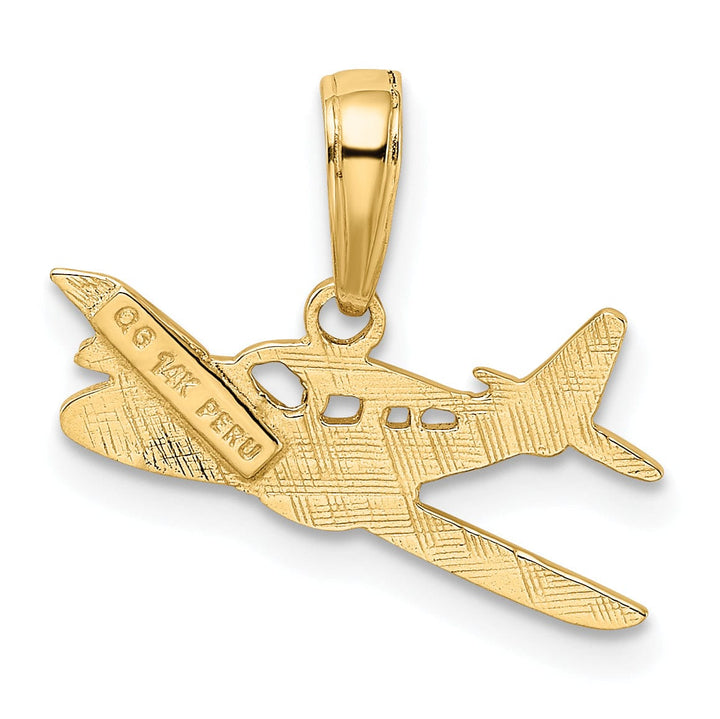 Lovely Rita's Pendants & Charms 14k Yellow Gold Cessna Plane Pendant