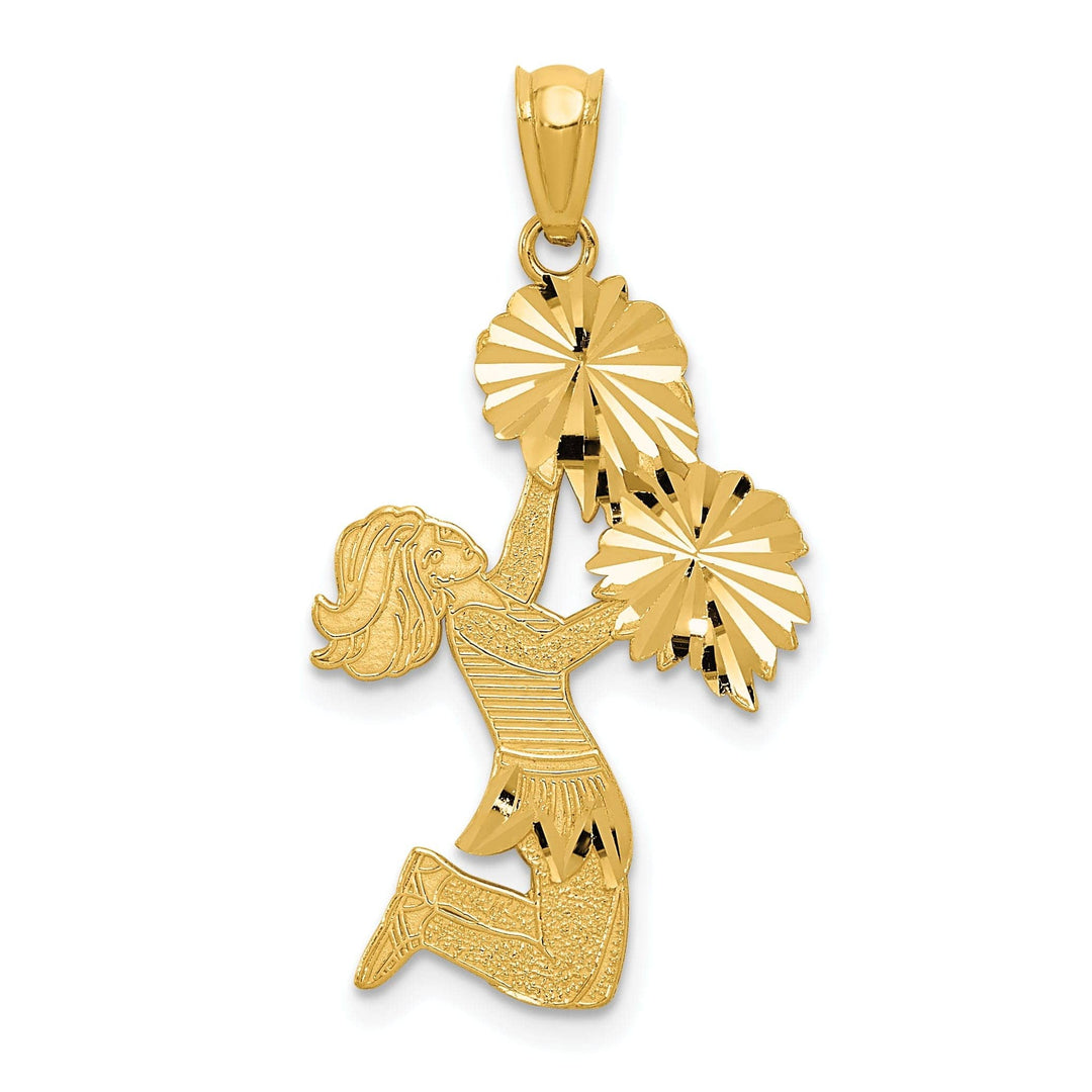 Lovely Rita's Pendants & Charms 14k Yellow Gold Cheerleader Charm Pendant