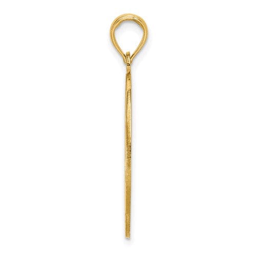 Lovely Rita's Pendants & Charms 14k Yellow Gold Chinese Love Symbol In Engraved Oval Frame Charm Pendant