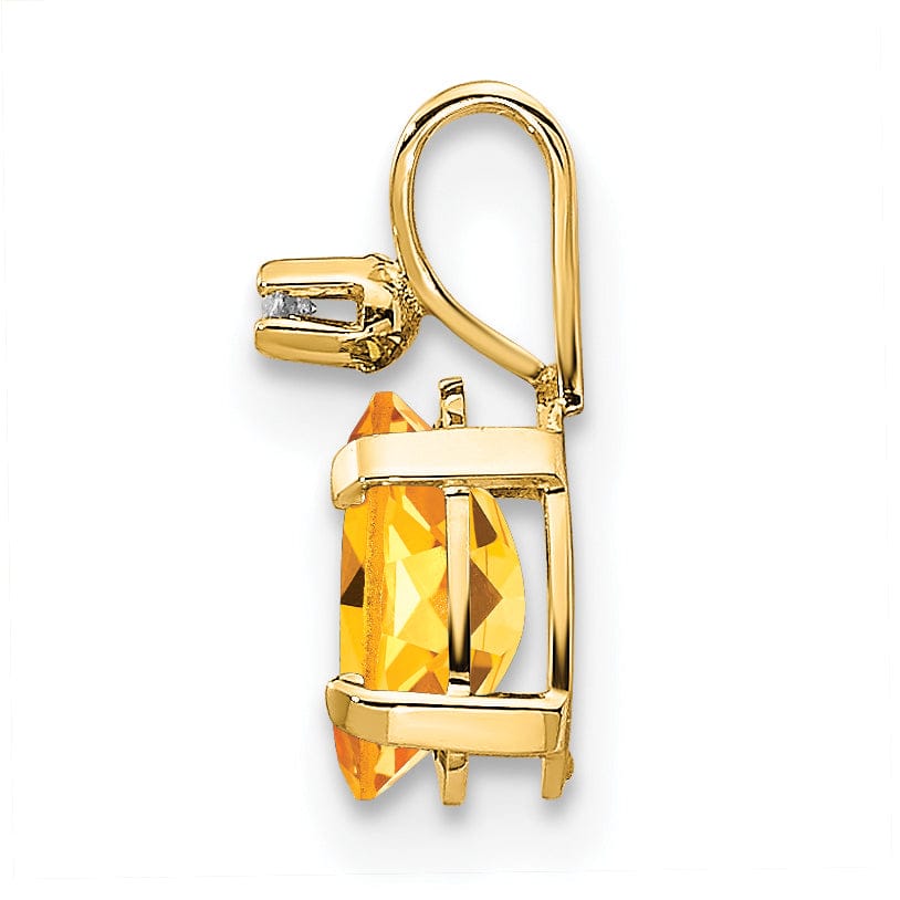 Lovely Rita's Pendants & Charms 14k Yellow Gold Citrine Birthstone Pendant