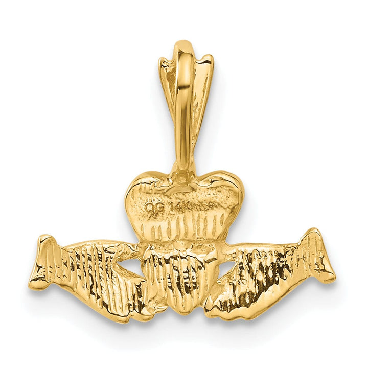 Lovely Rita's Pendants & Charms 14k Yellow Gold Claddagh Charm Pendant