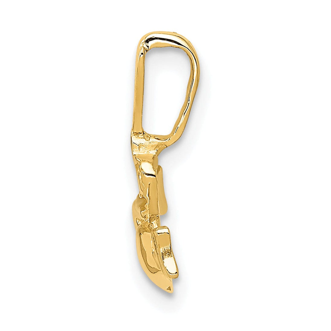 Lovely Rita's Pendants & Charms 14k Yellow Gold Claddagh Charm Pendant