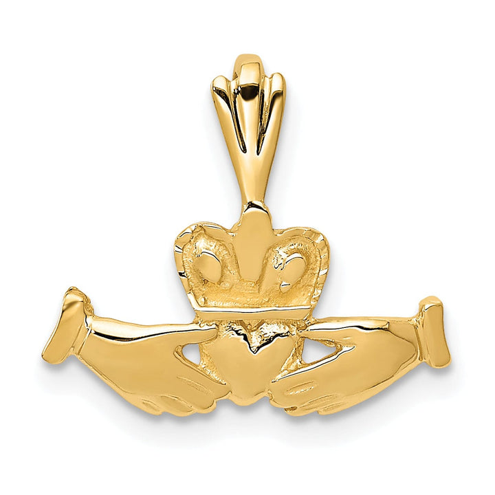 Lovely Rita's Pendants & Charms 14k Yellow Gold Claddagh Charm Pendant