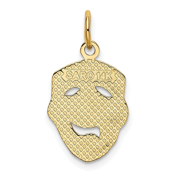 Lovely Rita's Pendants & Charms 14k Yellow Gold Comedy Tragedy Face Pendant