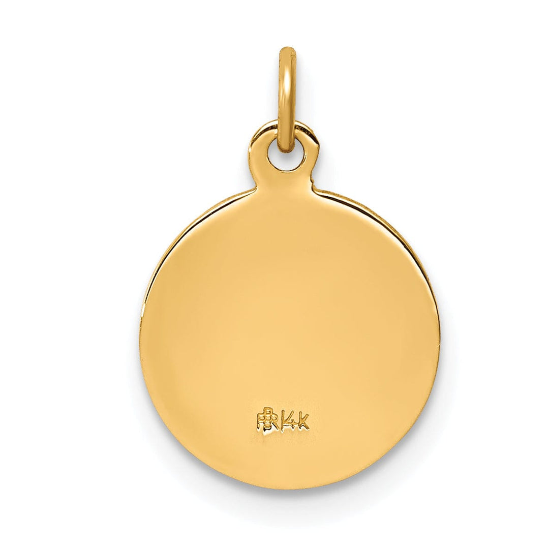 Lovely Rita's Pendants & Charms 14k Yellow Gold Confirmation Medal Pendant.